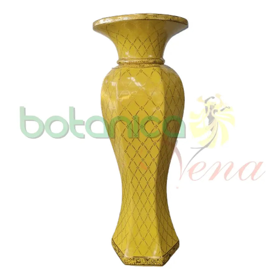 Pedestal Columna Oshun Amarilla 32"Alto x 8"Ancho - Botanica Nena