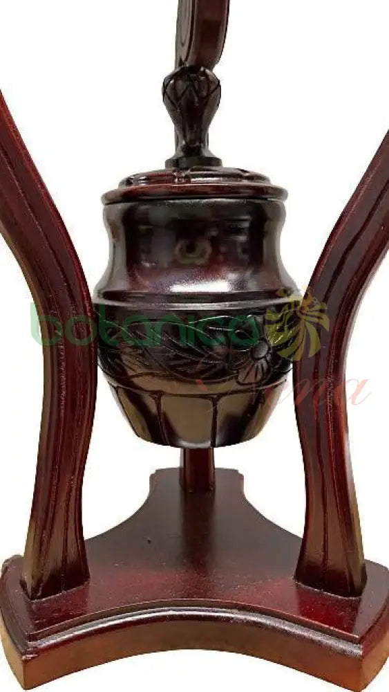 Pedestal Con Ikofa - Orula -Lebrillo Agayu 31"X13" - Botanica Nena