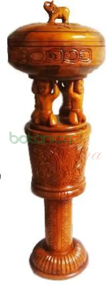 Pedestal De Madera Con Batea Para Orula / Ifa 5 ft - Botanica Nena