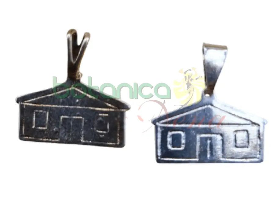 Pendiente Casa / Casita baño de oro y plata - Botanica Nena