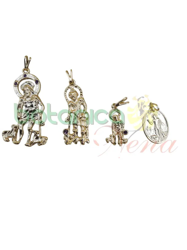 Pendiente / Dije San Lazaro baño de Oro - Botanica Nena