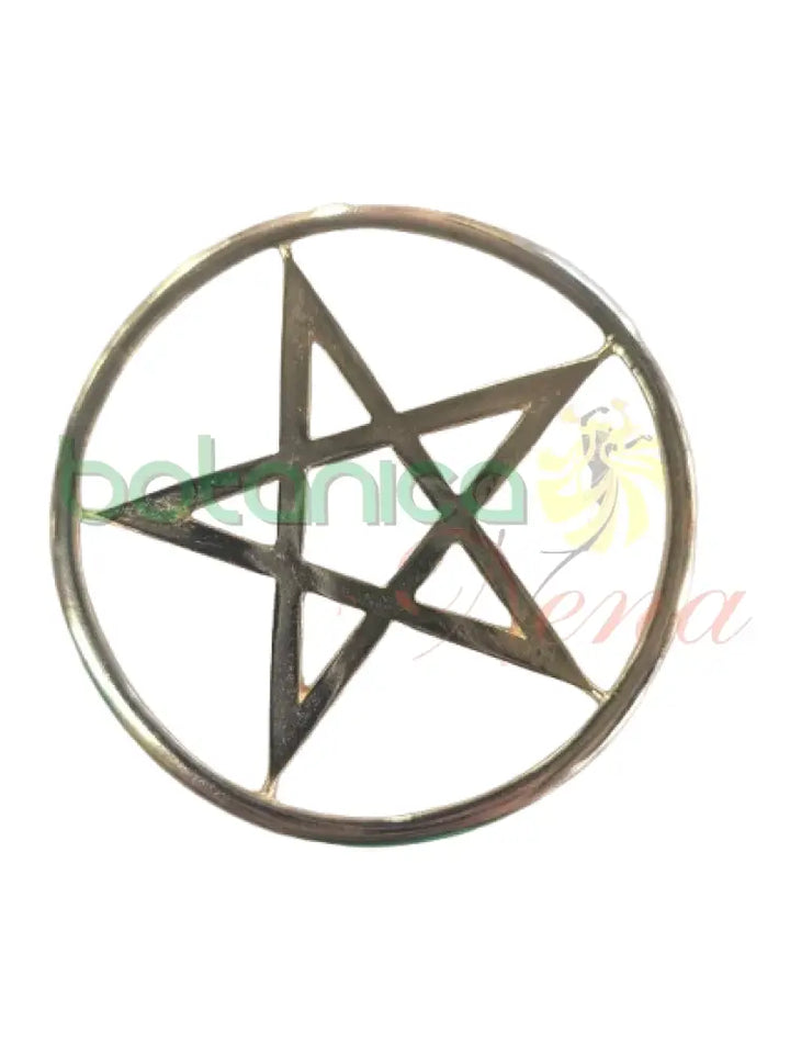 Pentagrama 2’’H baño de Plata y Oro Bano de Oro