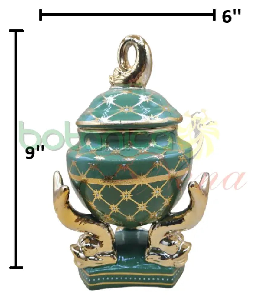 pequeño Potiche Abata / Orula / Inle 6’’ x 6’’ x 9’’