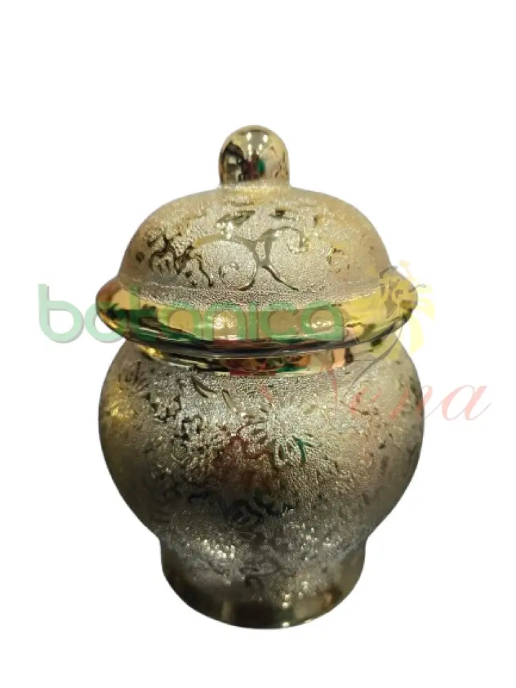 pequeño Potiche Ibeji Oshun dorado 4.5’’ x 4.5’’ x 6.5’’