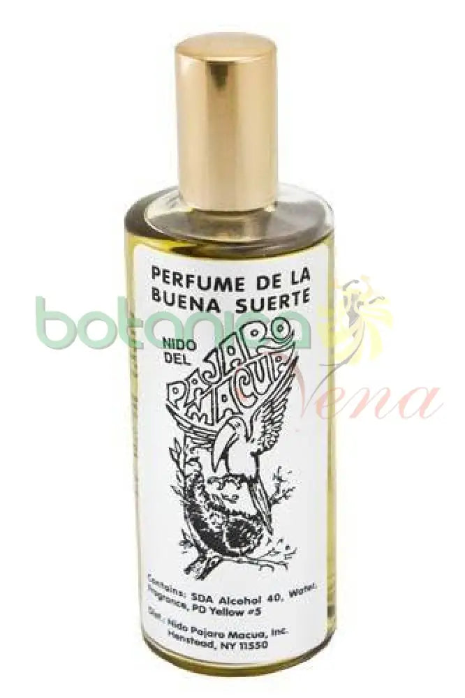 Perfume del Pajaro Macua tapa dorada - Botanica Nena