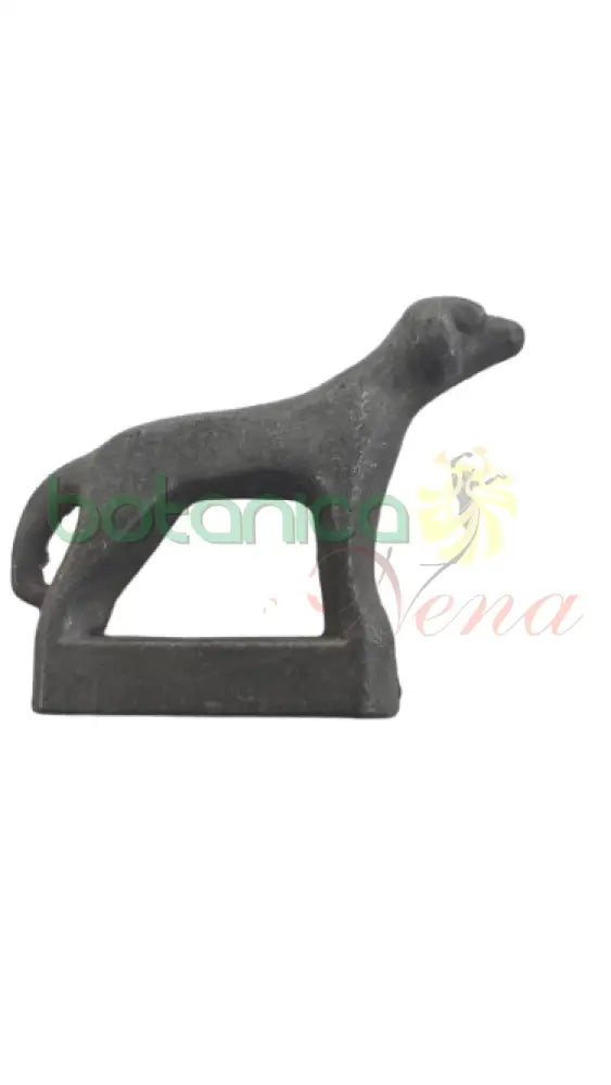 Perro fundido - Perro en metal para San Lazaro mate con base
