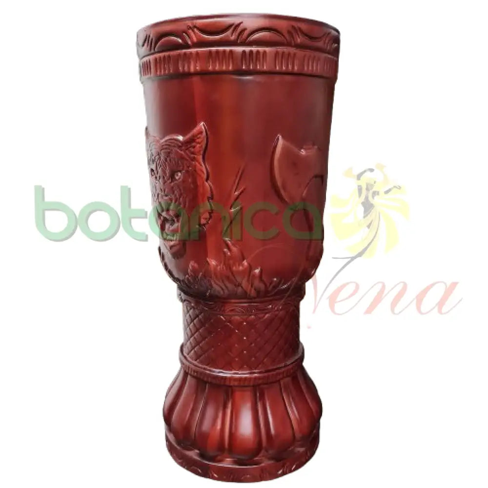 Pilón Tallado Shango 21"H X 10"W - Botanica Nena