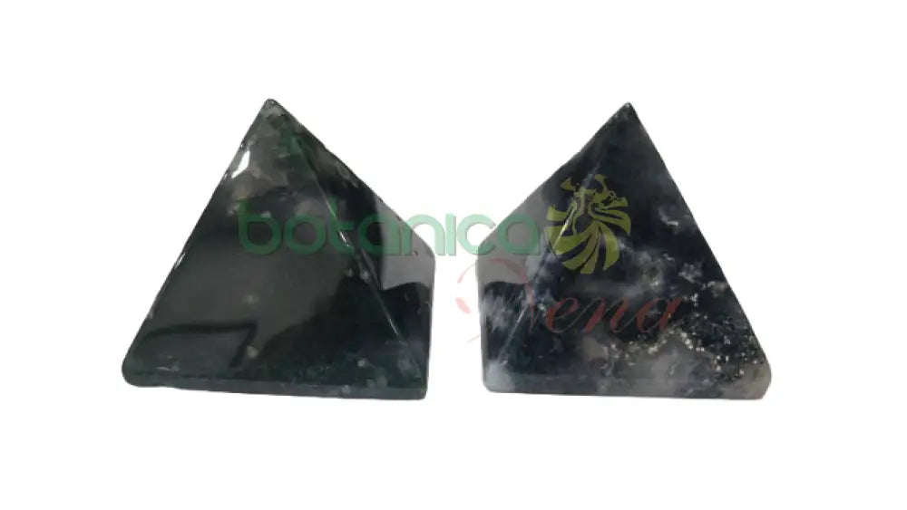 Piramide en cuarzos 2’’H x 2’’W Agata verde Musgo