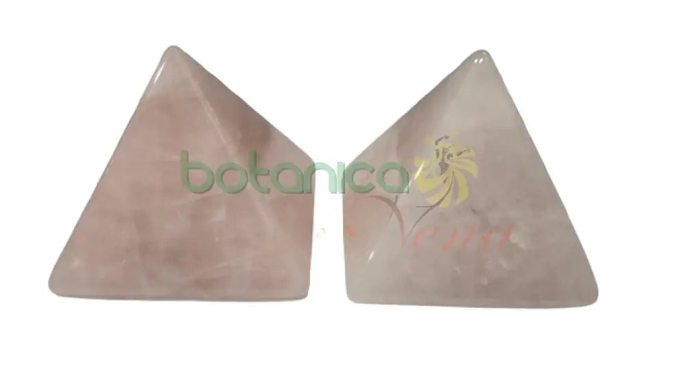 Piramide en cuarzos 2’’H x 2’’W Cuarzo Rosado
