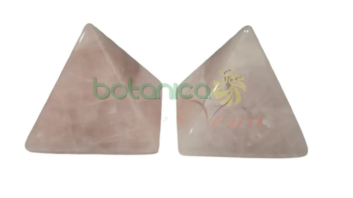 Piramide en cuarzos 2’’H x 2’’W Cuarzo Rosado