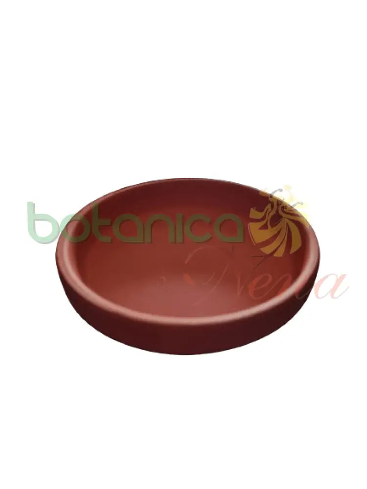 Plato de Barro de pintura de santo 3.35"x 0.7" - Botanica Nena