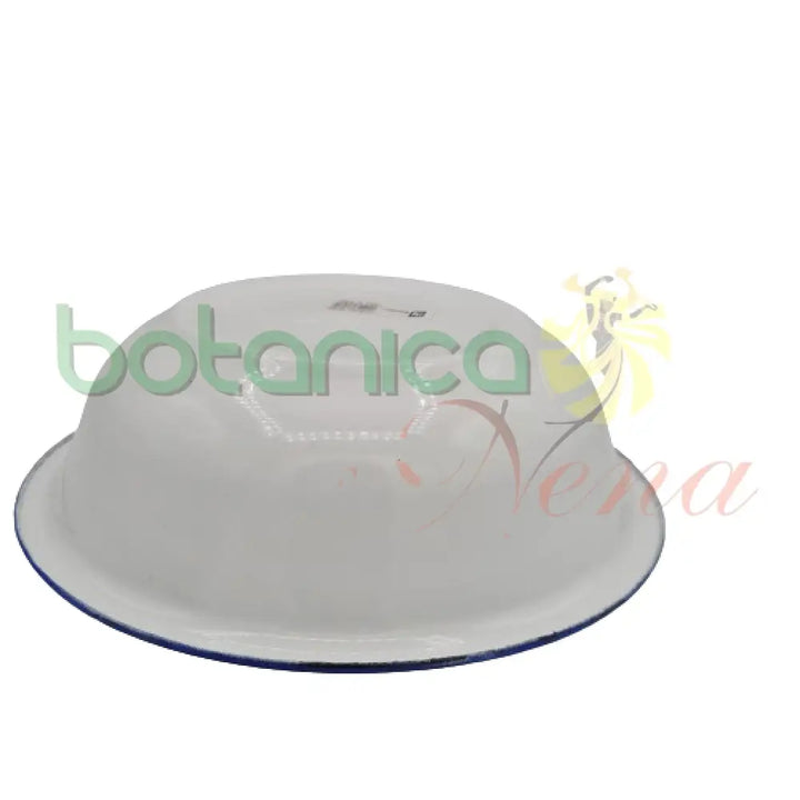 Plato hondo de metal 9"Ancho x 3"Alto - Botanica Nena