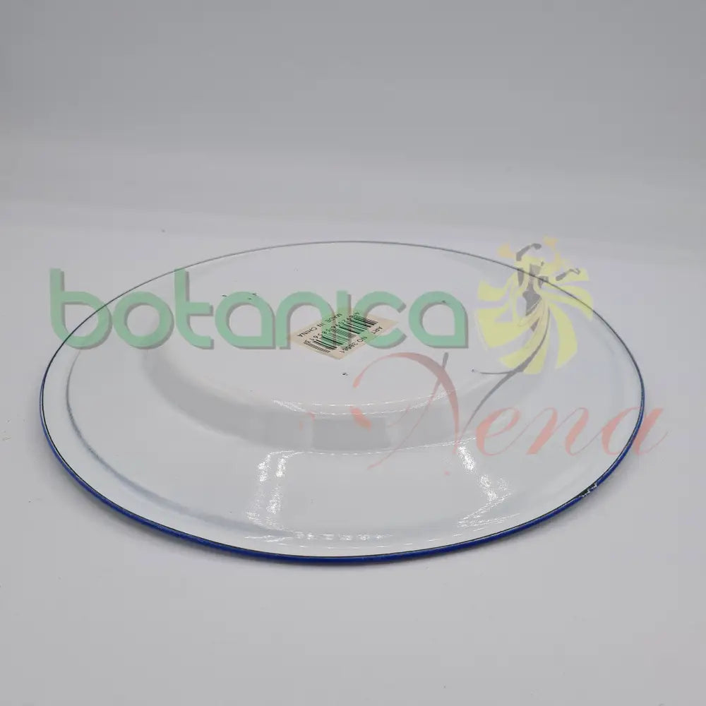 Plato llano de metal 9"Ancho x1.5"Ancho - Botanica Nena