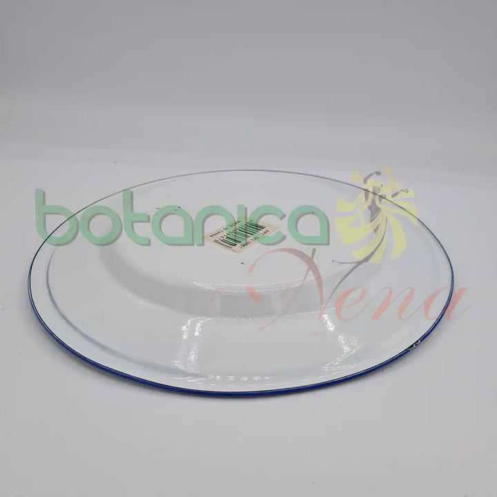 Plato llano de metal 9"Ancho x1.5"Ancho - Botanica Nena