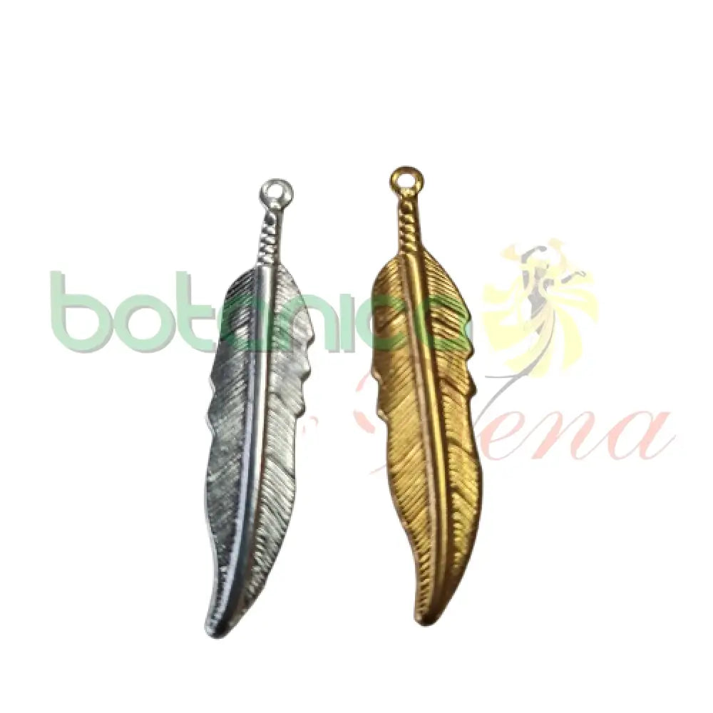 Pluma de metal dorada o plateada Mini Dorado 1.2’’H