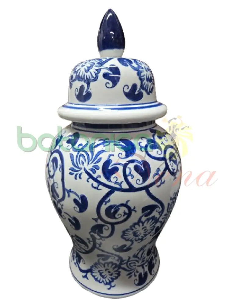 Potiche Olokun / Yemaya Flores 13’’ x 13’’ x 25’’