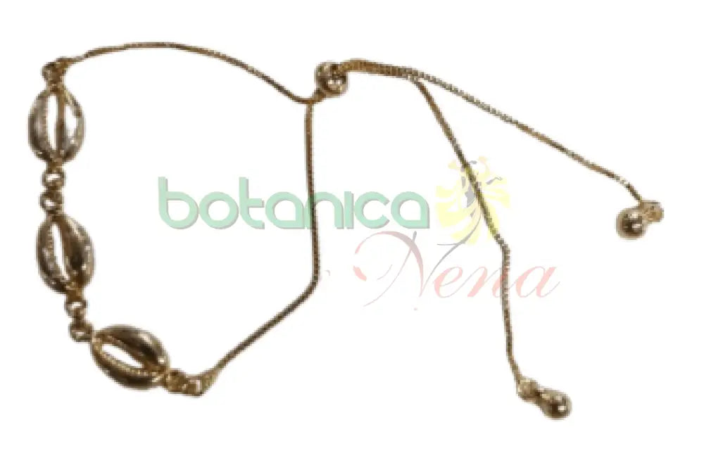 Pulsera de 3 caracoles en baño de oro o de plata - Botanica Nena