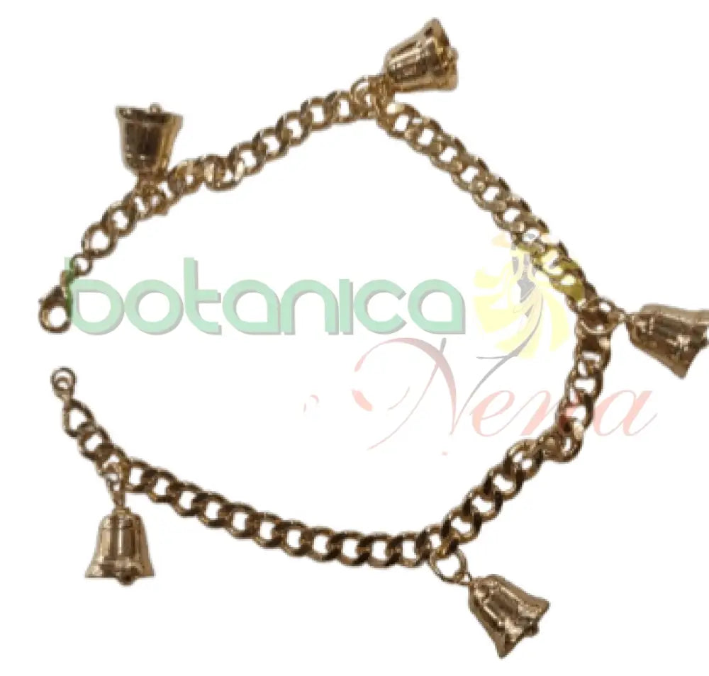 Pulso 5 campanas Tobillo  baño de oro o Plata - Botanica Nena
