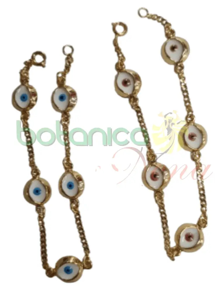 Pulso de 5 Ojos baño de oro o de Plata - Botanica Nena