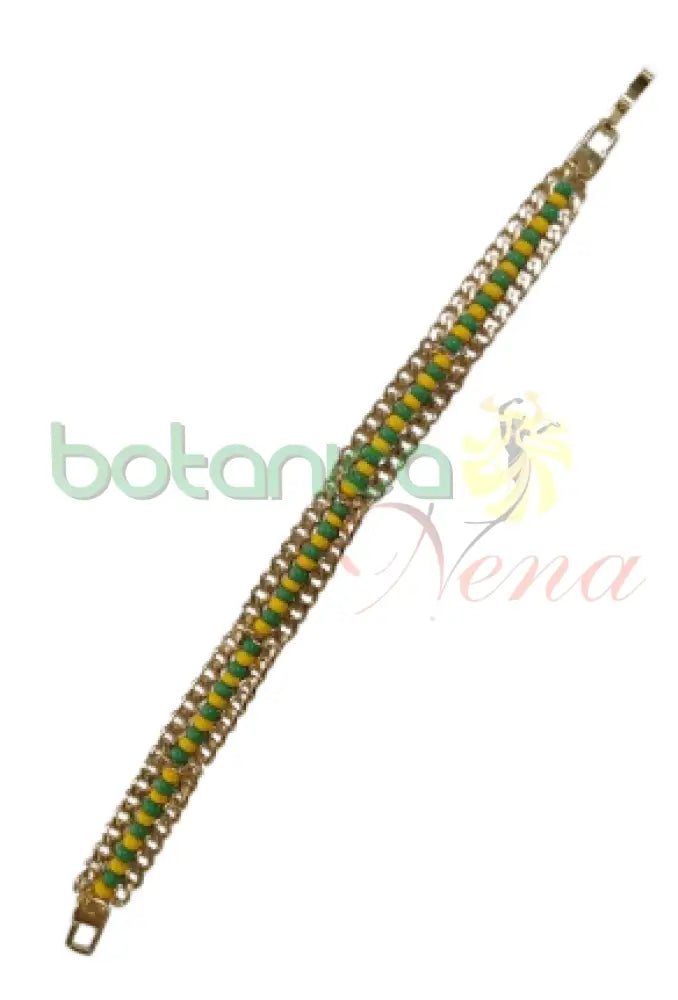 Pulso de santo con cadena en Baño de oro o Plata - Botanica Nena