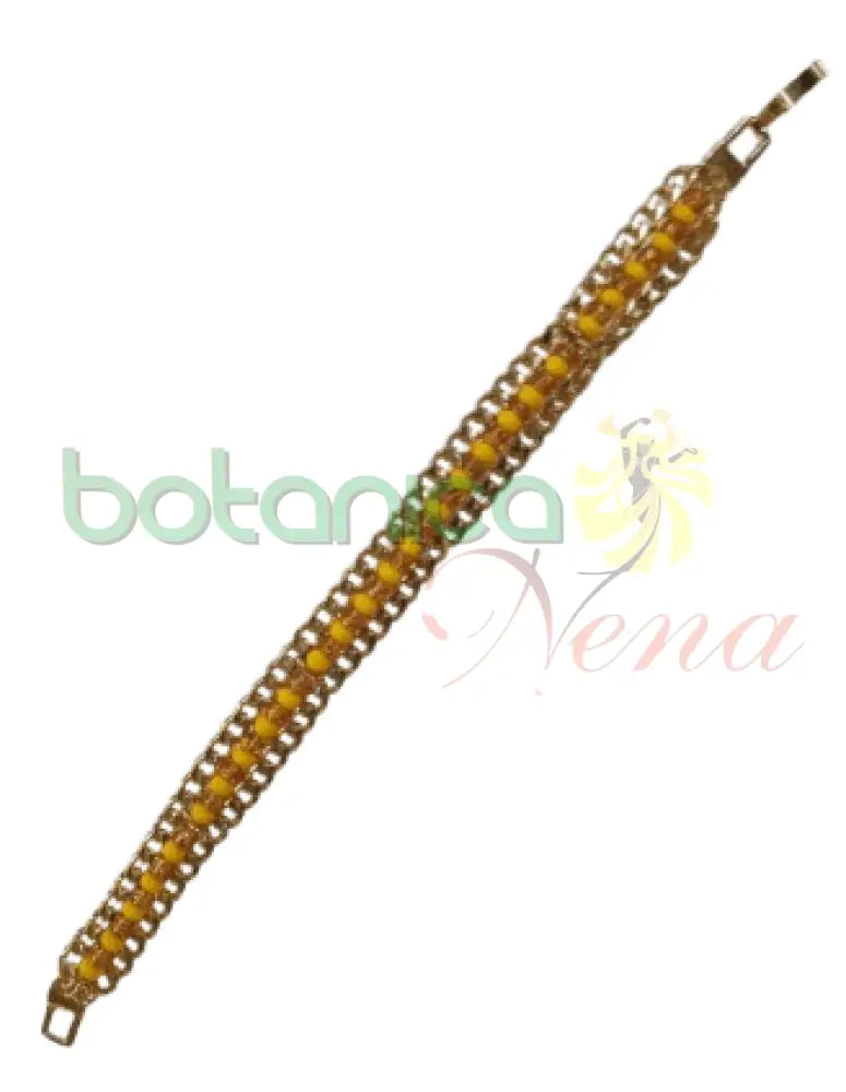Pulso de santo con cadena en Baño de oro o Plata - Botanica Nena