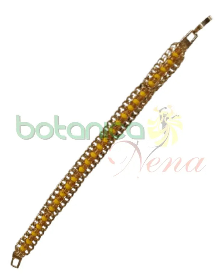 Pulso de santo con cadena en Baño de oro o Plata - Botanica Nena