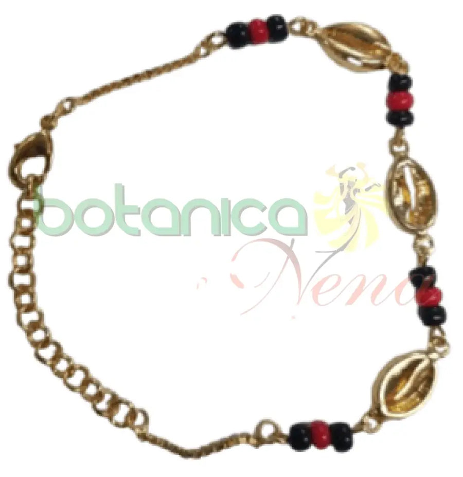 Pulso Eleggua 3 caracoles baño de oro - Botanica Nena
