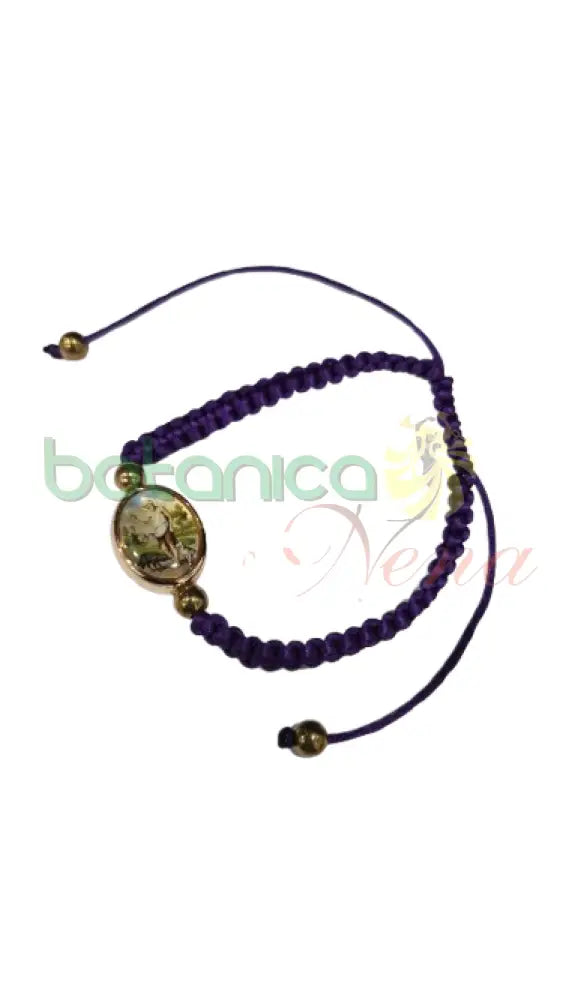 Pulso Hilo para la suerte imagenes religiosas Hilo Morado Imagen San Lazaro