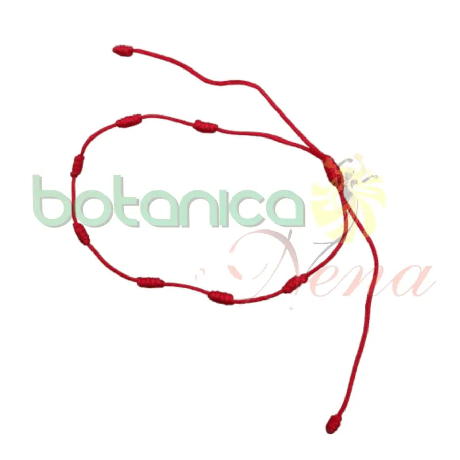 Pulso Hilo rojo / 7 Nudos delgado graduable - Botanica Nena