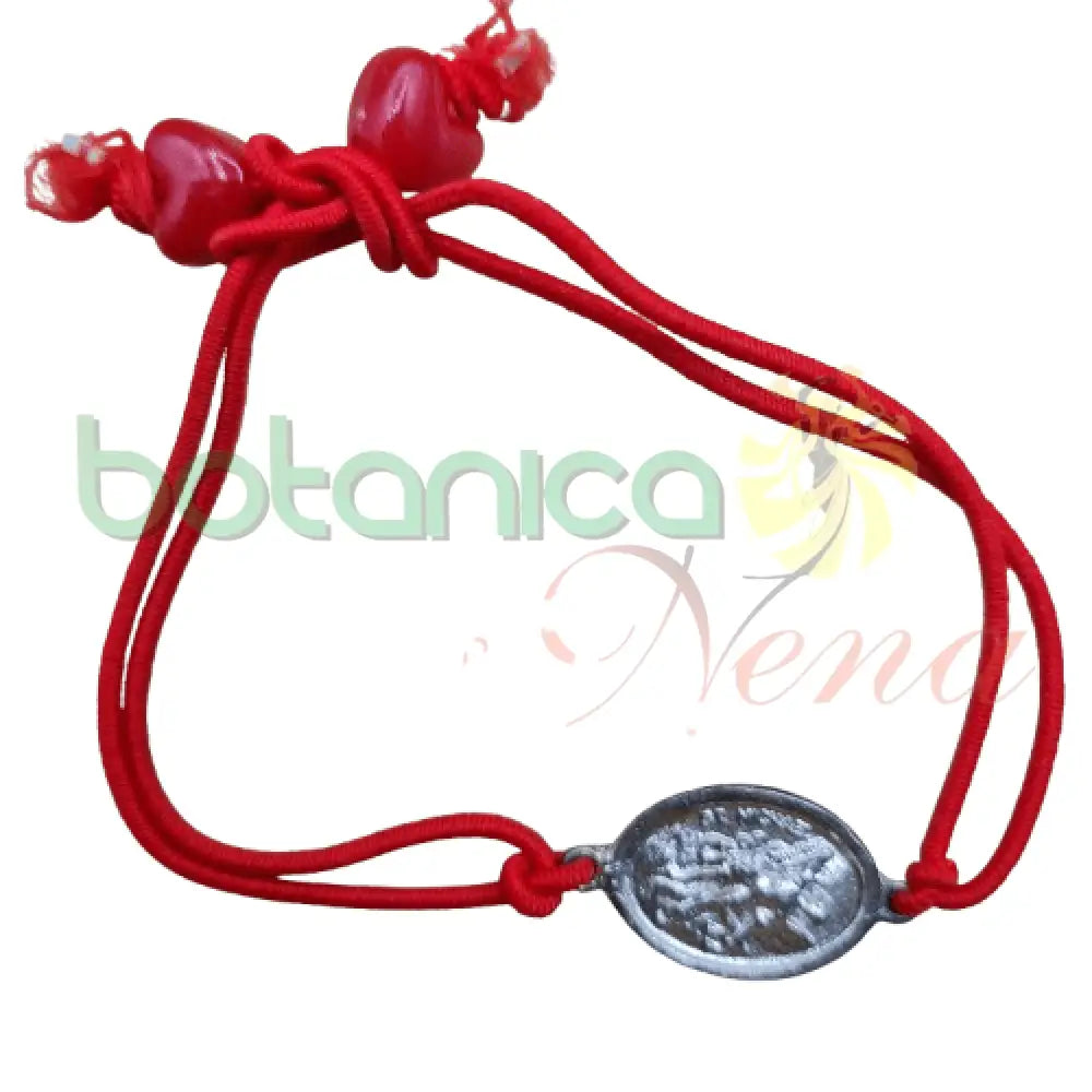 Pulso Hilo Rojo / Medalla San Miguel Arcangel - Botanica Nena