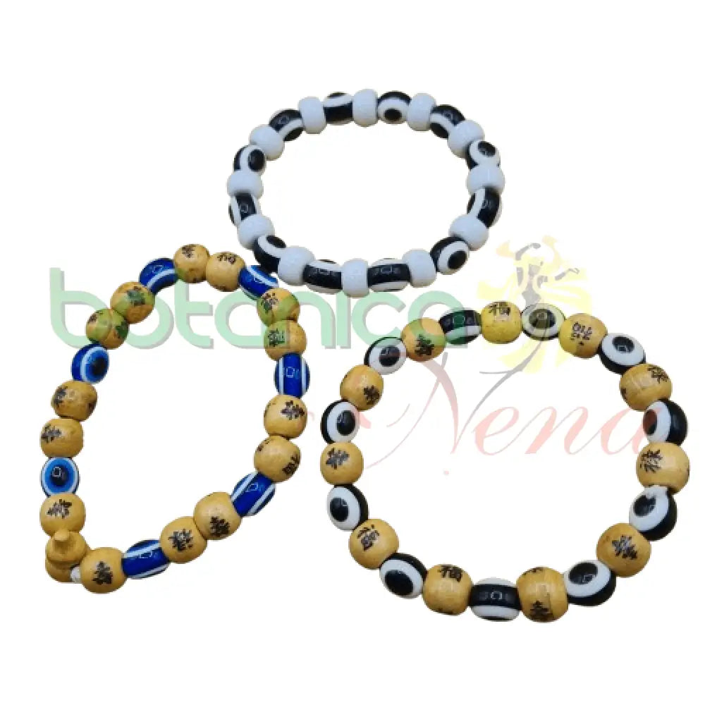 Manilla / Pulso / pulsera de ojos elastica - Botanica Nena