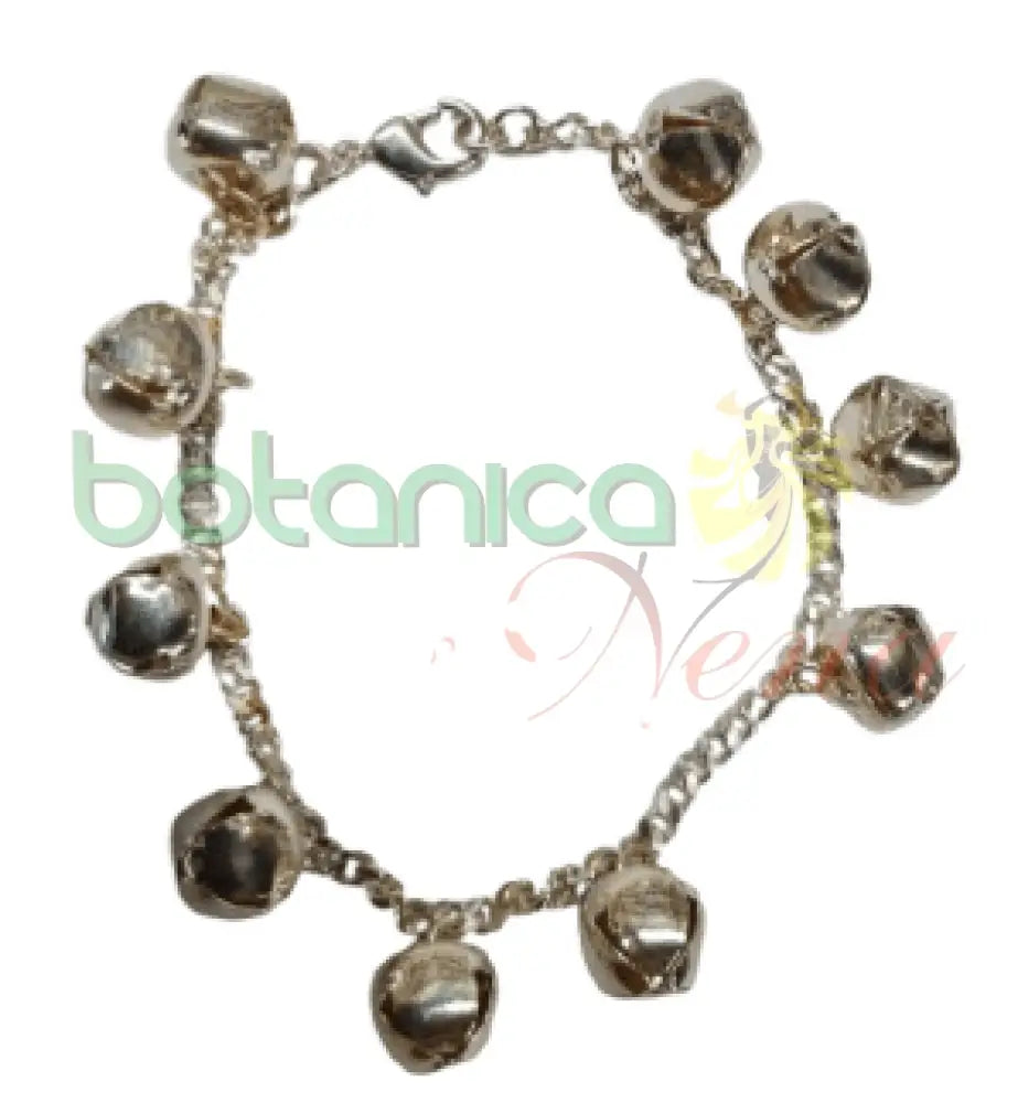 Cascabeles Pulsera de tobillo  Baño de Plata - Botanica Nena