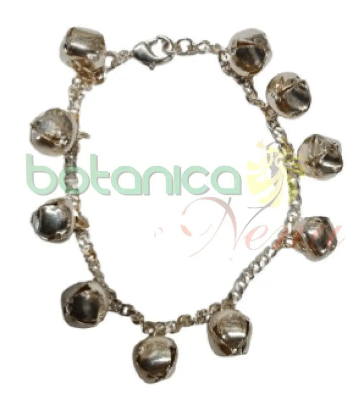 Cascabeles Pulsera de tobillo  Baño de Plata - Botanica Nena