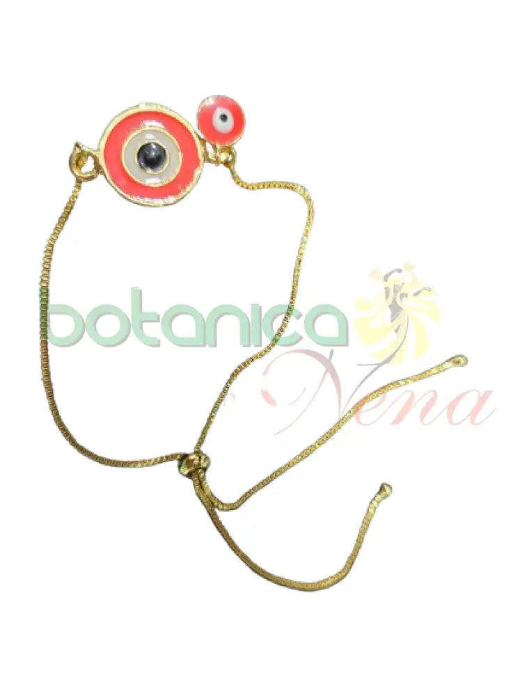 Pulso Ojo Turco baño de oro o de Plata Baño de Oro ojo rojo