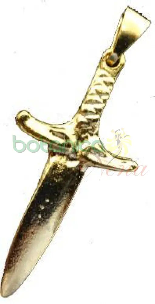 Puñal Baño en Oro y Plata 1.8"H - Botanica Nena