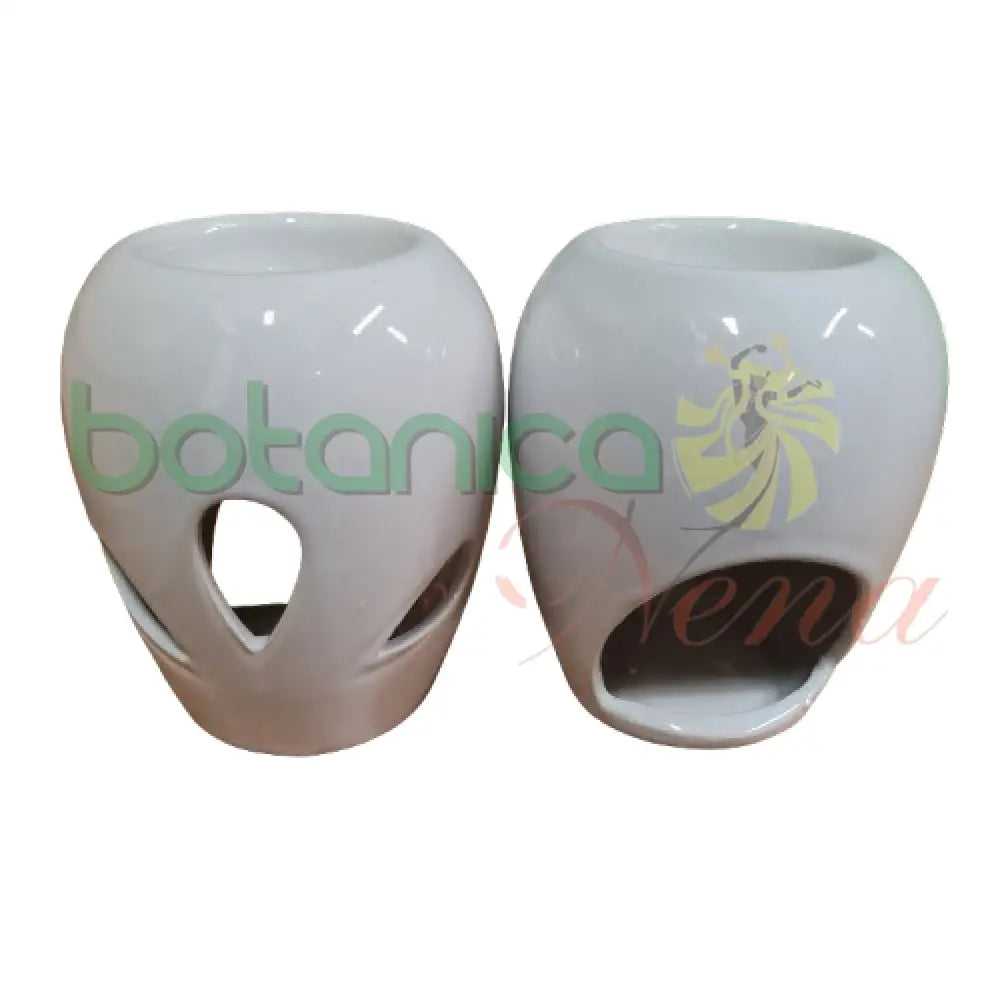 Quemador de aceite en ceramica Blanco
