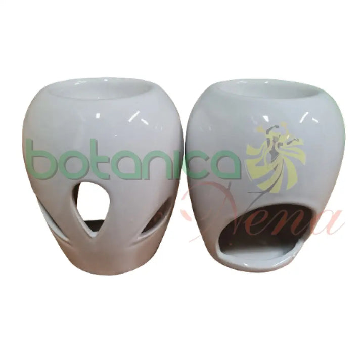 Quemador de aceite en ceramica Blanco