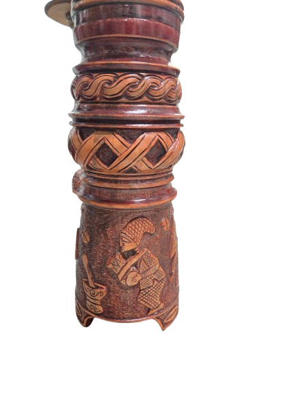 Pedestal Con Batea Shango 48"H x 12" W