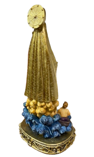 Virgen de la Caridad del cobre 12"H