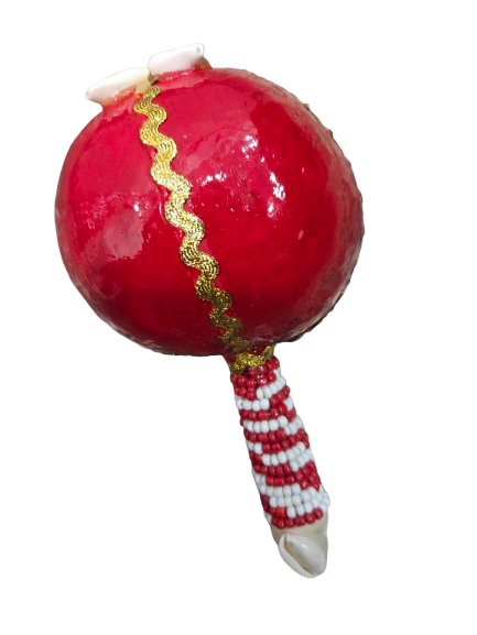 Maraca Forrada en cuentas Shango - Botanica Nena