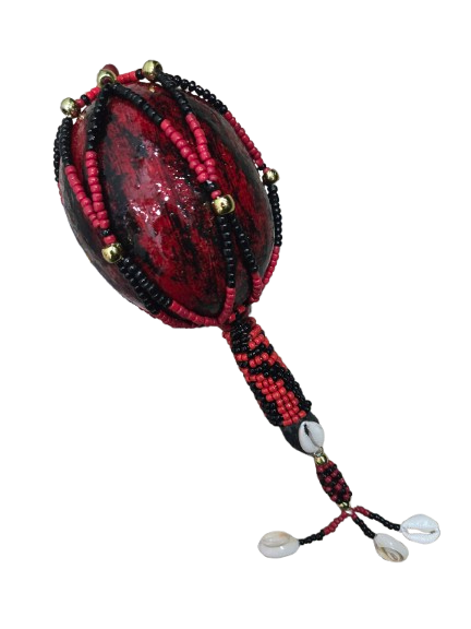 Maraca Forrada en cuentas Eleggua Unidad - Botanica Nena