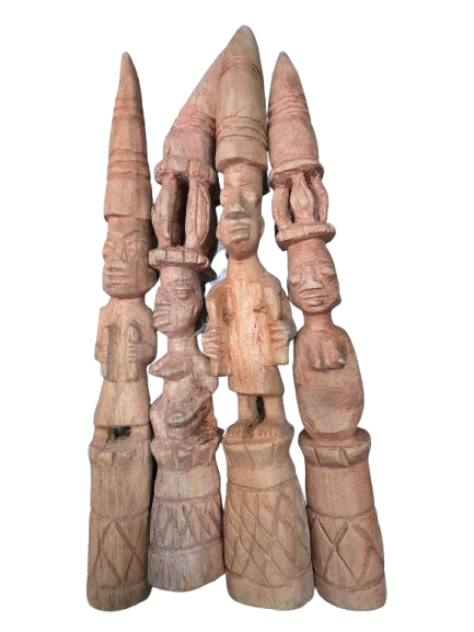 Iroke Campana Africano Grande 14"H Aprox