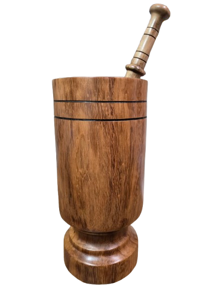Mortero de Madera Grande de Babalawo 18"h