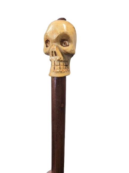 Baston de Eggun de muerto cabeza de calavera 37" Alto - Botanica Nena