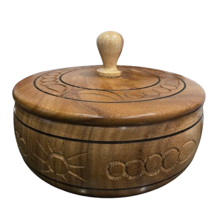 Batea Tallaa Madera Shango / Orula 12"W x 8"H