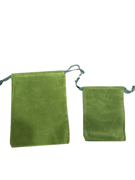 Bolsa Diloggun Terciopelo verde Oscuro for Oggun - Botanica Nena