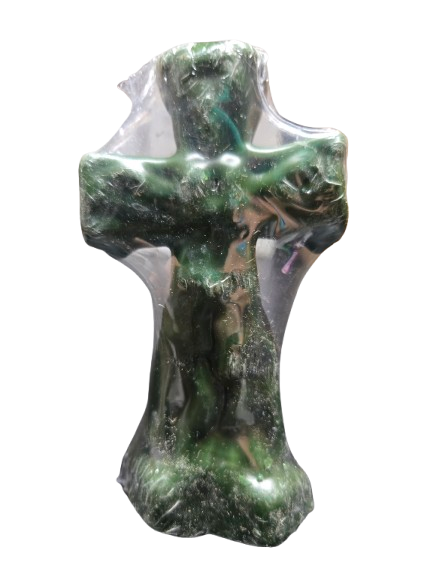 Velas Figura Cruz Verde - Botanica Nena