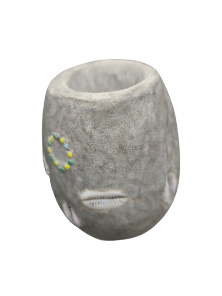 Elegua Cemento 1 cara  Ovalado