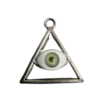 Pendiente Ojo que todo lo ve . Metal, Ebbo - Botanica Nena