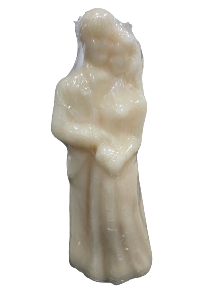 Velas Matrimonio Blanco 8.5"H - Botanica Nena